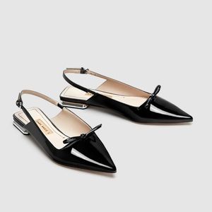 ✨♠️Zara flat slingback shoes♠️✨